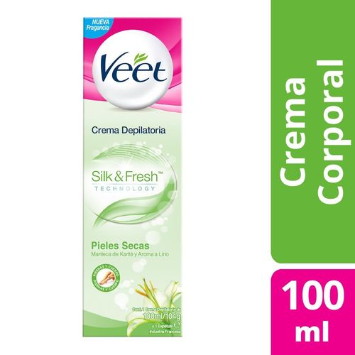 Veet Crema Depilatoria Corporal Silk&fresh Pieles Secas