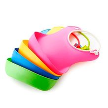Babero De Silicona Con Bolsillo Contenedor