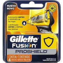 Gillette Repuestos Para Afeitar Fusion5 Proshield 4 Unidades