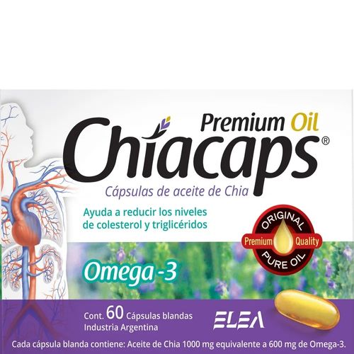 Chiacaps Aceite De Chia Omega 3 X 60 Capsulas