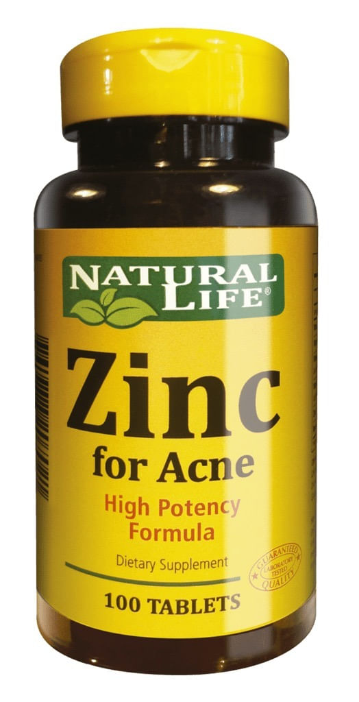 Natural Life en Farmaplus Zinc For Acne X 100 Tabletas Good Natural