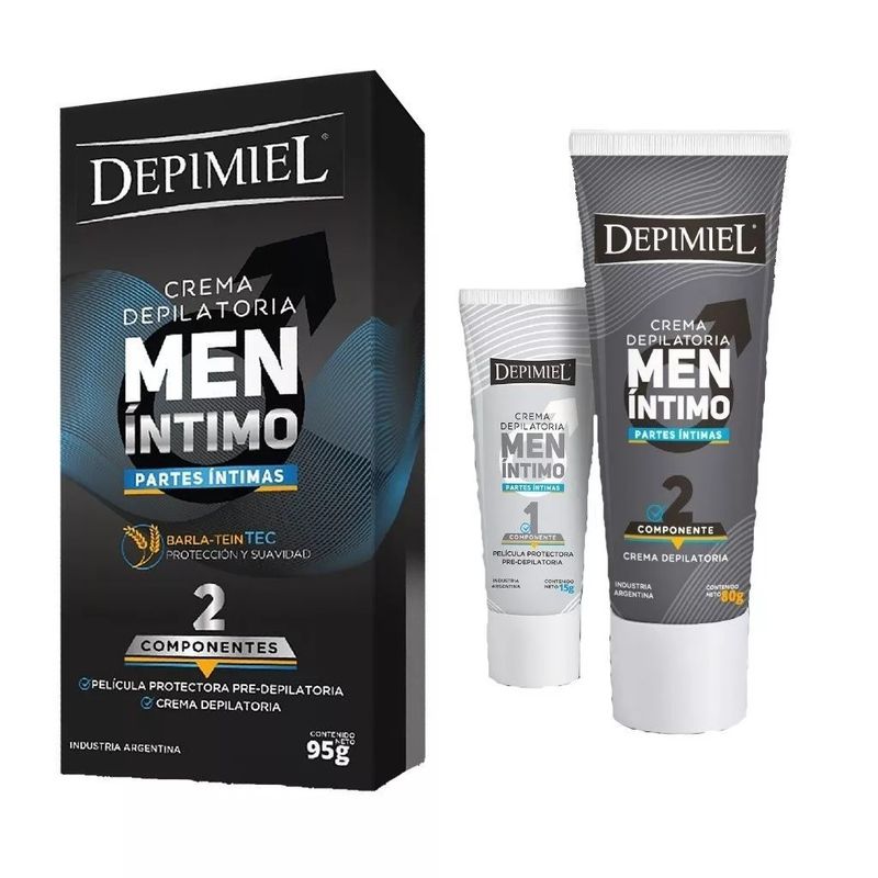 Depimiel en Farmaplus: Depimiel Crema Depilatoria Hombre Partes Intimas 95g  - FarmaPlus