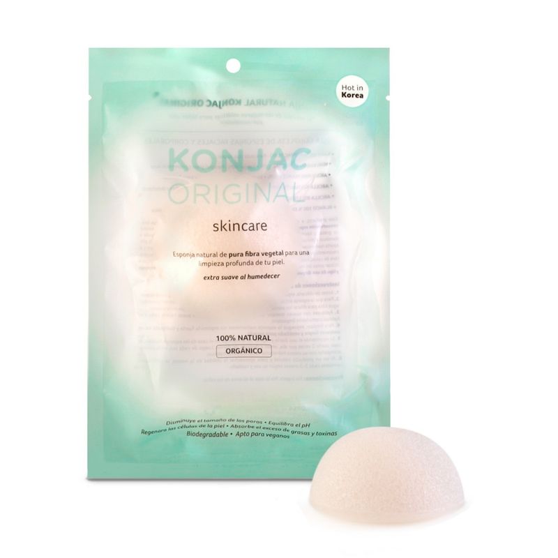 Konjac-Esponja-Facial-Blanca-100--Blanco-Puro-Limpia-Exfolia