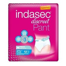 Indasec Discreet Pant Plus Talla Media Ropa Interior 12 Unds