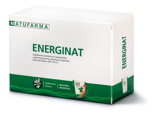 Natufarma Energinat Guaraná Ginseng Magnesio 60 Comprimidos