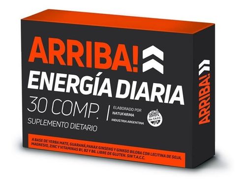 Natufarma Arriba Energia Diaria Guarana Ginseng 30 Comprs