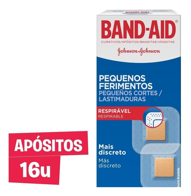 Band-aid-Pequeñas-Lastimaduras-Curitas-Apositos-16-Unidades-en-Pedidosfarma