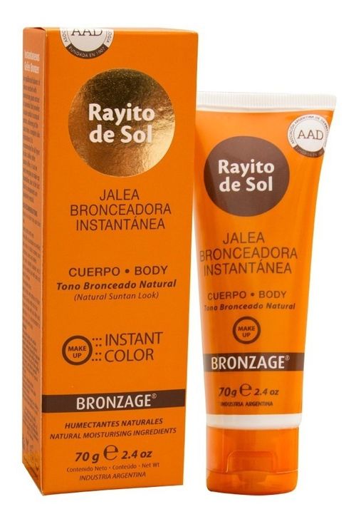 Rayito De Sol Jalea Bronceadora Instantánea Bronzage 70g