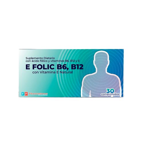 Efolic B6 B12 Vitaminas X 30 Comprmidos + Acido Folico