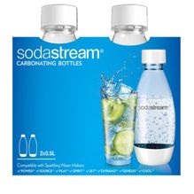 Sodastream Twinpack 2 Botellas Blancas de 500ml