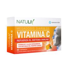 Natuliv Vitamina C Aumenta Sistema Inmunológico de 30 comp