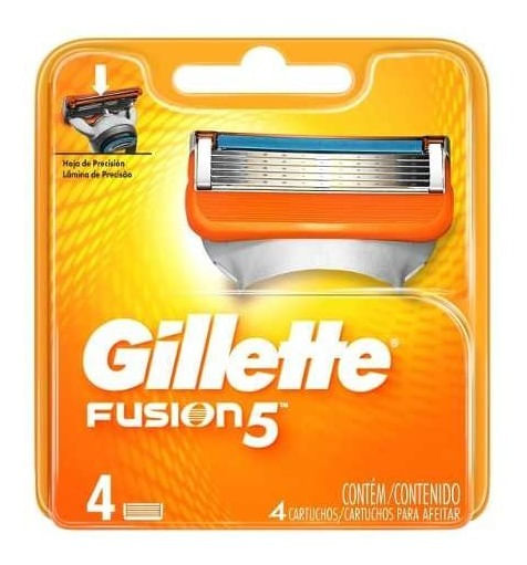 Gillette Cartuchos Repuesto De Afeitar Fusion5 4 Un