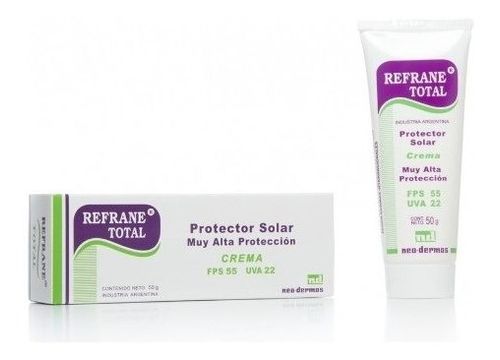 Refrane Total Crema Protector Solar Muy Alta Protección 50g