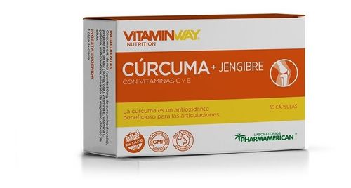 Vitaminway Cúrcuma + Jengibre 30 Cápsulas Blister