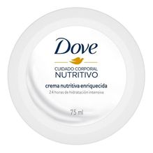 Dove Crema Nutritiva Enriquecida Humecta Piel Seca 75ml