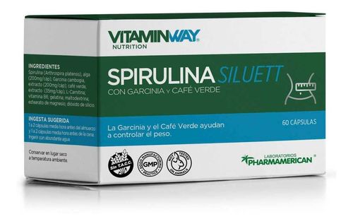 Vitaminway Spirulina Siluett 60 Capsulas Blister