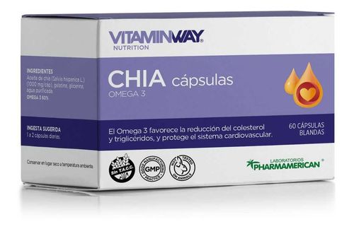 Vitaminway Chía Omega3 X 60 Cápsulas