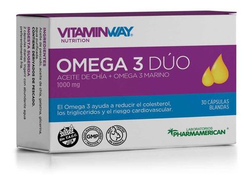 Vitaminway Omega 3 Duo 30 Cápsulas Blister