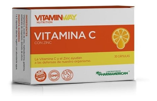 Vitaminway Vitamina C + Zinc  30 Capsulas