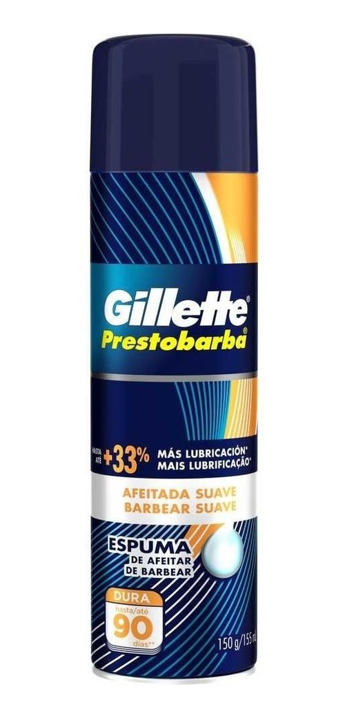 Gillette Espuma De Afeitar Prestobarba Afeitada Suave 150gr