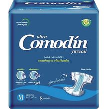 Comodin Ultra Juvenil Pañal Anatómico Mediano 8 Un