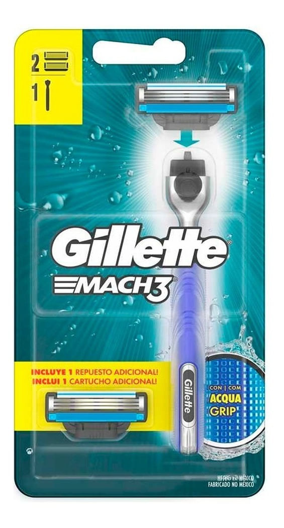Gillette-Maquina-De-Afeitar-Mach-3-Recargable---2-Respuestos-en-Pedidosfarma