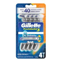 Gillette Máquinas De Afeitar Prestobarba3 X 4 Unidades
