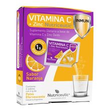 Vitamina C Zinc Nutriceutic 6 Sobres Polvo Efervecente