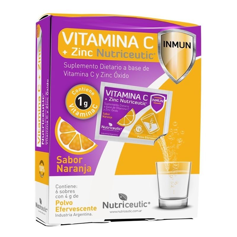 Vitamina-C-Zinc-Nutriceutic-6-Sobres-Polvo-Efervecente-en-Pedidosfarma