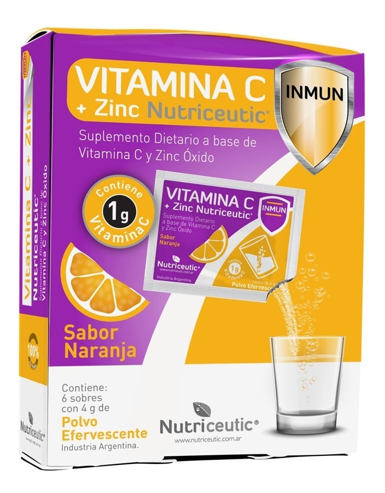 Vitamina-C-Zinc-Nutriceutic-6-Sobres-Polvo-Efervecente-en-Pedidosfarma