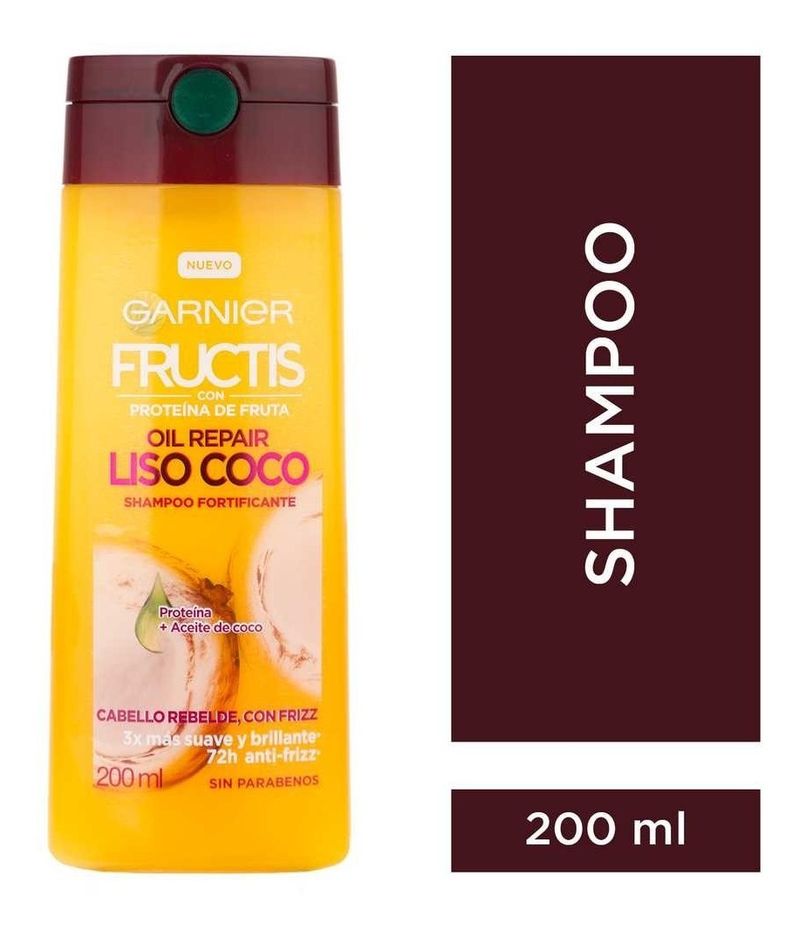 Garnier-Fructis-Shampoo-Oil-Repair-Liso-Coco-200-Ml-en-Pedidosfarma