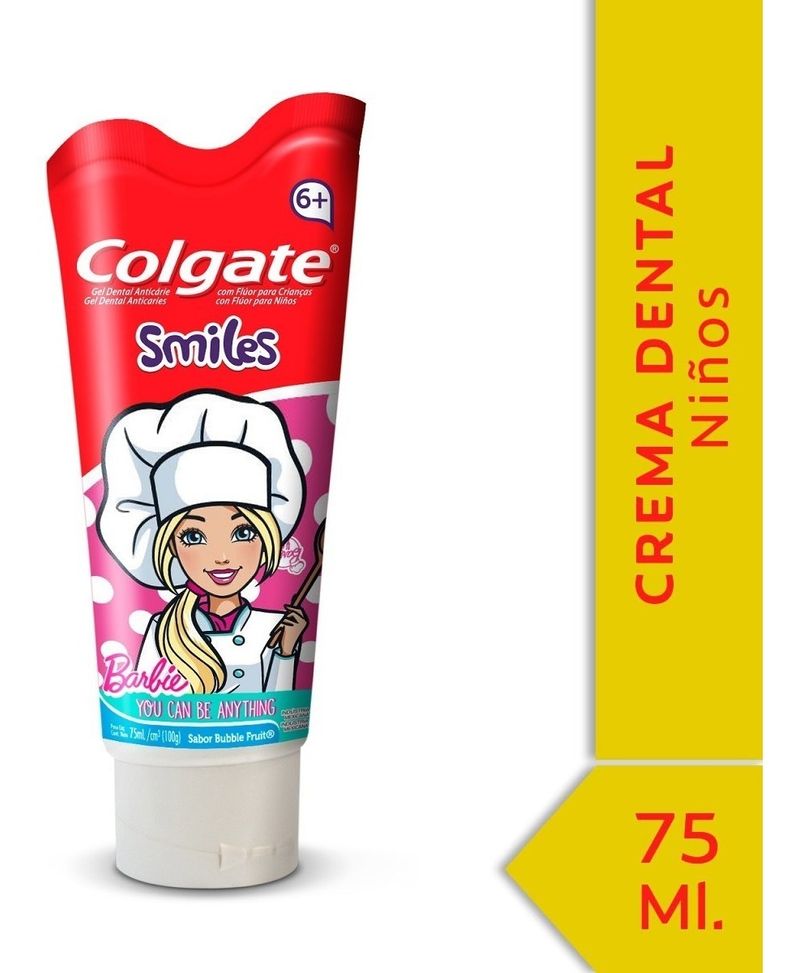 Colgate-Smiles-Barbie-6--Años-Crema-Dental-75ml-en-Pedidosfarma
