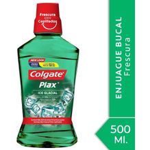 Colgate Plax Ice Glacial  Fusión Enjuague Bucal X 500 Ml