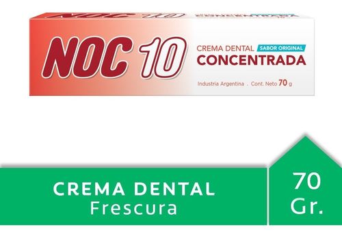 Noc 10 Concentrada Crema Dental 70g