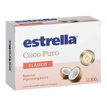 Estrella Jabón En Barra Coco Clásico 100g