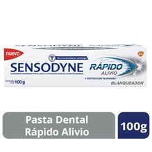 Sensodyne Rápido Alivio Blanqueador Crema Dental 100grs