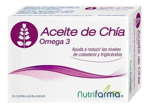 Natrifarma Aceite De Chia Omega 3  30 Capsulas