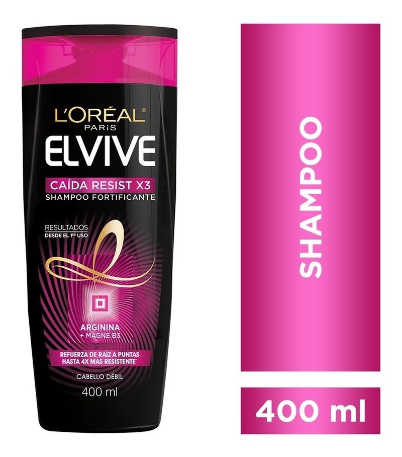 Elvive-Loreal-Shampoo-Resist-Caida-400ml-en-Pedidosfarma