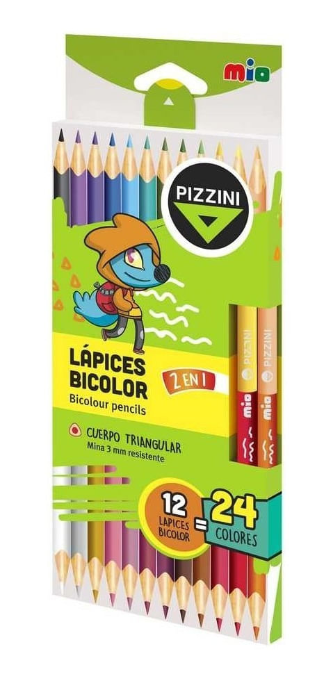 Pizzini-Lapices-Bicolor-Madera-12-Lapices-24-Colores-en-Pedidosfarma