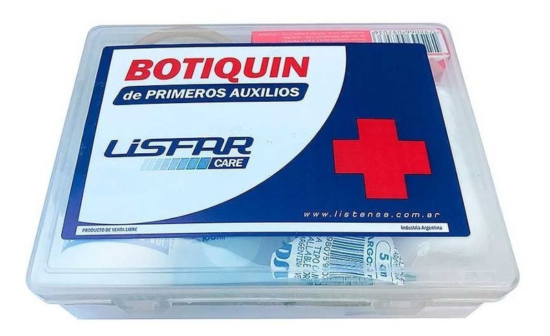 Plus Kit Botiquin Primeros Auxilios Rojo 1 Unidad - FarmaPlus