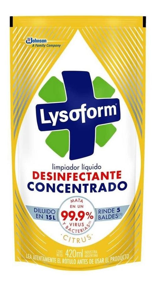 Lysoform Líquido Desinfectante Cítrus Doypack 420ml