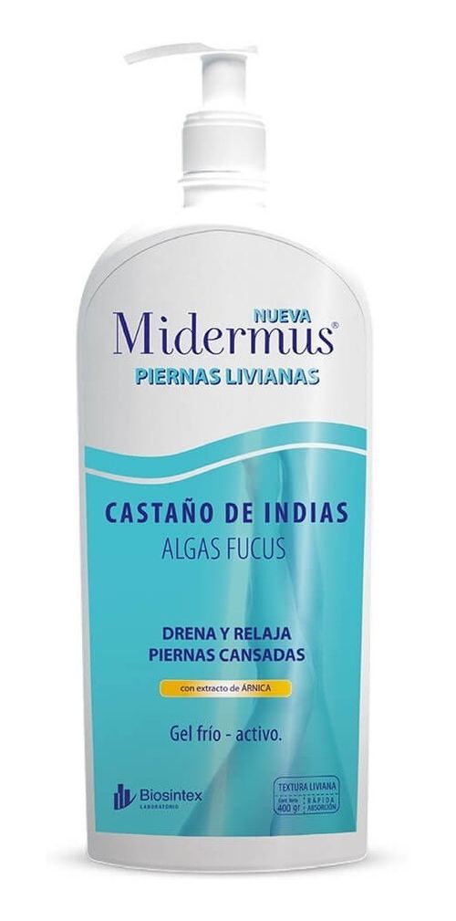 Midermus Piernas Livianas Castaño De Indias Crema X 250g