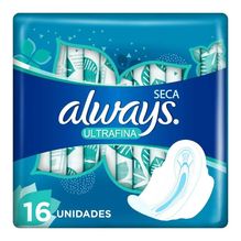 Always Ultrafina Seca Toallitas Femeninas C/alas X 16 U