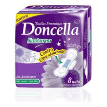 Doncella Toallas Femeninas Nocturna Con Alas Largas 8 U