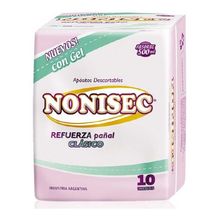 Nonisec Refuerza Pañal Clásico Descartables 10 Unidades