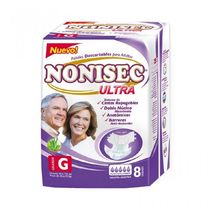 Nonisec Ultra Pañales Para Adultos G 8 Unidades 45 A 75kg