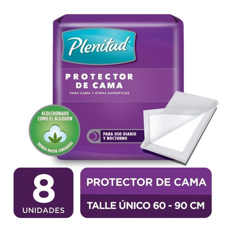 Plenitud-Protector-De-Cama-60-X-90-Cm-X-8-Unidades-en-Pedidosfarma