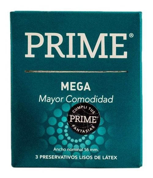 Preservativos Latex Prime Mega 6 Cajas X 3 Unidades