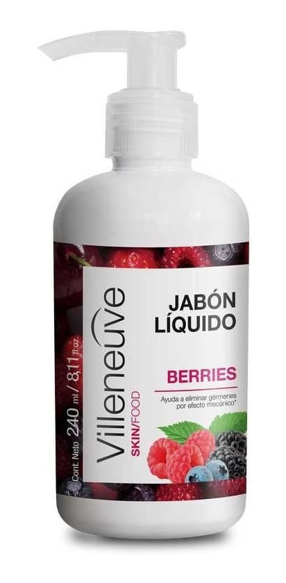 Villeneuve-Antibacterial-Jabon-Liquido-Berries-240ml-en-Pedidosfarma