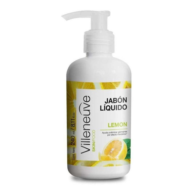 Villeneuve-Antibacterial-Jabon-Liquido-Lemon-240ml-en-Pedidosfarma